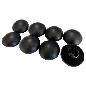 Kangui Lot de 8 Capuchons de poteaux Noir 25mm pour Trampoline