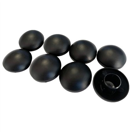 Kangui Lot de 8 Capuchons de poteaux Noir 25mm pour Trampoline