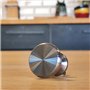 L'incroyable cocotte grise 7l avec poignée en métal argenté et manique grise - 28cm