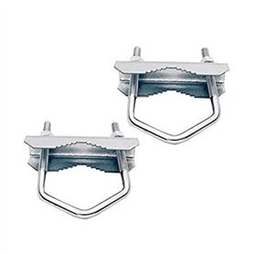 HD-Line Bride-110mm Bride d'Etrier avec Mâchoire pour Fixation de Parabole et d'Antenne sur Mât