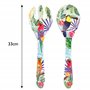 Les Jardins de la Comtesse – Couverts à salade en Mélamine Pure – Toucans de Rio – 33 cm – Multicolore - Service de Table de la 