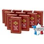 FRANCE CARTES - Jeu de 54 Cartes - Gauloise Rouge - Lot de 10