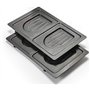 SENYA Gaufrier 2-en-1 - Plaques Interchangeables Gaufres et Croque-Monsieur, Revêtement Antiadhésif, 800W, Argent - SYCK-WM003S