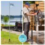GARD & ROCK - Pied pour parasols Droits, en Aluminium - Multi-Applications, à Clipser sur Les Bases d'ancrage - Fixez, déplacez 