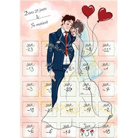 ChaussureMe Calendrier Compte a rebours Avant Le Mariage 25 Jours Cadeaux