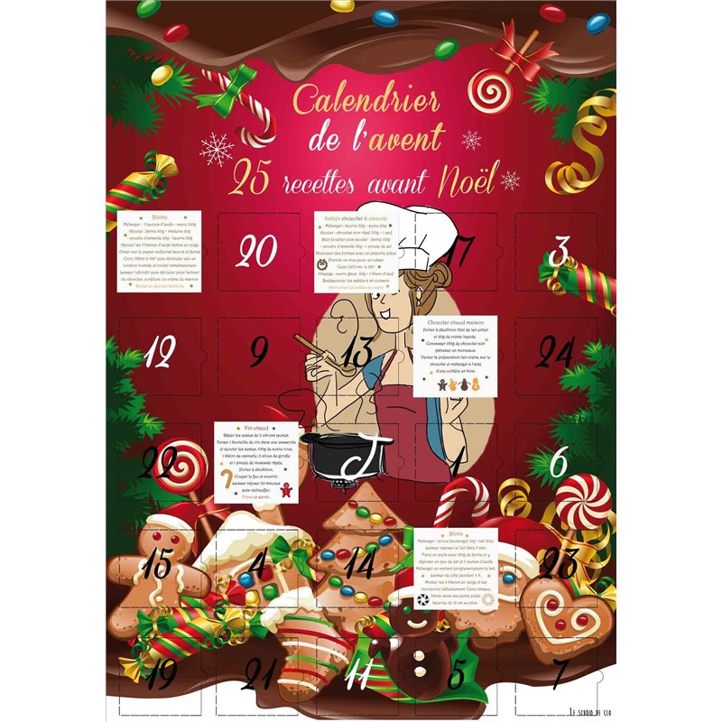Image secondaire de Calendrier de l'avent 25 Recettes de noël