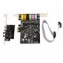 KALEA-INFORMATIQUE Carte contrôleur Son PCIe 7.1 canaux avec chipset CMedia Oxygen CM8828 et CM9882A - Entrées et Sorties digita