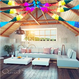 TRIPVEA® Globe terrestre 24 cm vintage en liège + 342 drapeaux autocollants à planter - Mappemonde décorative thème voyage - Idé