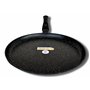 Cflagrant® Très Grande Poêle à Crêpes 32cm Crêpière Façon Pierre Tous Feux Dont Induction Sans PFOA Cuisson Sans Matière Grasse 