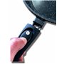 Cflagrant® Très Grande Poêle à Crêpes 32cm Crêpière Façon Pierre Tous Feux Dont Induction Sans PFOA Cuisson Sans Matière Grasse 