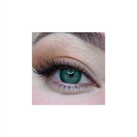 MYSALENS® Lentilles De Contact De Couleur Candy Premium Hidrocor Vert très haute opacité Kit De Rangement Boitier Pince applicat