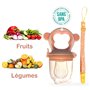 Tetine Grignoteuse Bebe et 3 Tétines Évolutives | Design Singe | En Silicone Médical et Sans Bisphénol A | Attache tétine offert