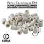 Perle CERAMIQUE EM Lot 90x Tubes Pipes Micro Organismes Efficaces Argile Naturelle Kit Filtration Eau du Robinet pour 2 Bouteill