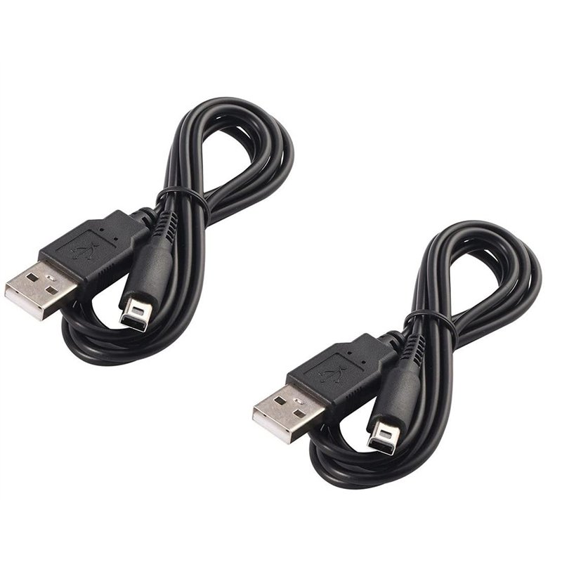 Image secondaire de Link-e : 2 X Cable Chargeur USB pour Alimentation Compatible avec Console Portable Nintendo 2DS, XL, NEW, 3DS, DSI, DSI XL