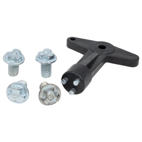 Clé de jantes enjoliveur avec 4 écrous courts anti-vol | Installation facile & qualité OEM | Compatible avec Renault et Opel | F