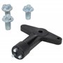 Clé de jantes enjoliveur avec 4 écrous courts anti-vol | Installation facile & qualité OEM | Compatible avec Renault et Opel | F