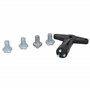 Clé de jantes enjoliveur avec 4 écrous courts anti-vol | Installation facile & qualité OEM | Compatible avec Renault et Opel | F