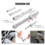 ISE 1/2" + 1/4" Cle a Douille a Cliquet Coffret de Douilles 58 PCS, & Coffret de Vissage Embouts, Joint Universel, Rallonges, Cl