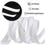 MARKETIFAR Lacets Blancs pour Baskets 100cm-4 Paires Lacets Blancs Plats-Lacet Chaussure-Parfait pour Converse basse et Stan Smi