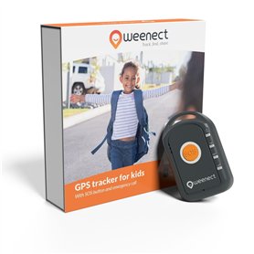 Weenect Kids - GPS Enfant | sans Limite de Distance | 7 Jours d'autonomie | Bouton d’Alerte | Téléphone d'urgence | 2G | Fonctio
