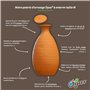 OYAS® A ENTERRER Taille M – 1,5L – BACS Potager-Pots-MASSIFS-OLLAS Terre Cuite – Fabrique en France. Solution d'irrigation écolo
