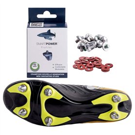 SMART POWER 12 Crampons de Football/Rugby Aluminium 13 mm pour Chaussures vissées sauf Predator Malice Ace Nemeziz Kakari Light