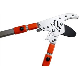 Garden Factory - Coupe-Branches à Crémaillère Ultra Puissant | Cisaille à Manches Télescopiques Indépendants | Taille Facile et