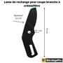 Greentech - Lame de Rechange pour Coupe Branches à Crémaillère - Coupe Branches Télescopique à Crémaillère en Acier ou Aluminium