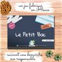 Jeu du Petit BAC - Edition Classique - Bloc prêt à Jouer de 50 Pages - Jeu du baccalauréat