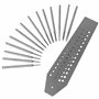 Jewellers Tools Lot de 14 tarauds et filières : pas de tarauds et de filières de 0