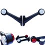 Formplas Lot de 2 feux de gabarit LED pour camion - 12 V 24 V - Avec certification E - Blanc et rouge - Longueur : 190 mm