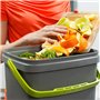 skaza Bokashi Organko Lot de 2 bacs à Compost en Plastique recyclé avec Son Son Bokashi EM 1 kg Noir/Vert