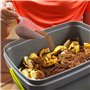 skaza Bokashi Organko Lot de 2 bacs à Compost en Plastique recyclé avec Son Son Bokashi EM 1 kg Noir/Vert