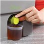 skaza Bokashi Organko Lot de 2 bacs à Compost en Plastique recyclé avec Son Son Bokashi EM 1 kg Noir/Vert