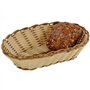 KESPER 19810 Corbeille à Pain Ovale Plastique Marron 24 x 20 x 6 cm