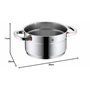 WMF 1789206040 Faitout Haut avec Couvercle Premium One 20 cm