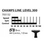 Donic Schildkröt Champs Line 300 Raquette de Tennis de Table Mixte Enfant, Noir/Rouge/Brun, Universal