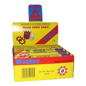 Sohni-Wicke Amorces Lot de 8 anneaux 5 barres 1200 coups de munitions Pistolet Carnaval