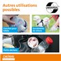DEISS Sacs hygiéniques blancs HDPE – 30 pièces – 80+70x250 mm – 12 µm – résistants et recyclables – pour toilettes féminines, hô