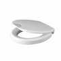 Rehausseur pour siège WC Novara Plus (5 cm) avec rabaissement automatique, l’original de ADOB, blanc, jusqu'à 250 kg