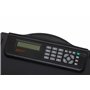 MAUL Porte-Bloc avec Calculatrice, Porte-Bloc Din A4, Calculatrice Solaire Intégrée avec Écran à 8 Chiffres, Porte-Bloc Multifon