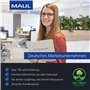 MAUL Porte-Bloc avec Calculatrice, Porte-Bloc Din A4, Calculatrice Solaire Intégrée avec Écran à 8 Chiffres, Porte-Bloc Multifon