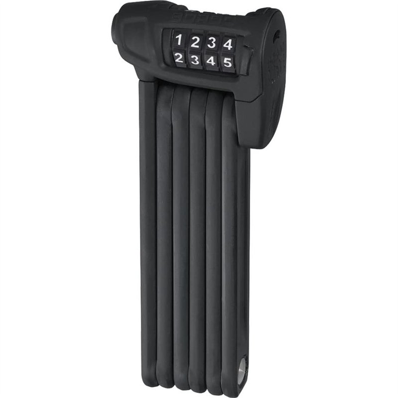 Antivol pliable ABUS Bordo Combo Lite 6150/85 avec sacoche - serrure à combinaison extra-légère en acier spécial - niveau de sécurité 6