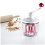 Transparent/Blanc/Rouge