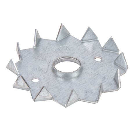 Alberts 334420 Crampon bulldog | d'un côté | galvanisé Sendzimir | à visser | Ø extérieur 62 mm | Ø intérieur 12 mm