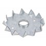 Alberts 334420 Crampon bulldog | d'un côté | galvanisé Sendzimir | à visser | Ø extérieur 62 mm | Ø intérieur 12 mm
