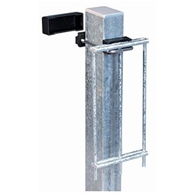Alberts 675028 Collier de Fixation pour poteaux carrés 60 x 40 | Acier Inoxydable clôture
