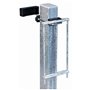 Alberts 675028 Collier de Fixation pour poteaux carrés 60 x 40 | Acier Inoxydable clôture
