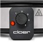 Cloer 6679 Fondues électriques jusqu'à 8 Personnes, Pot en Aluminium revêtu, Protection Anti-éclaboussures Amovible, 8 fourchett