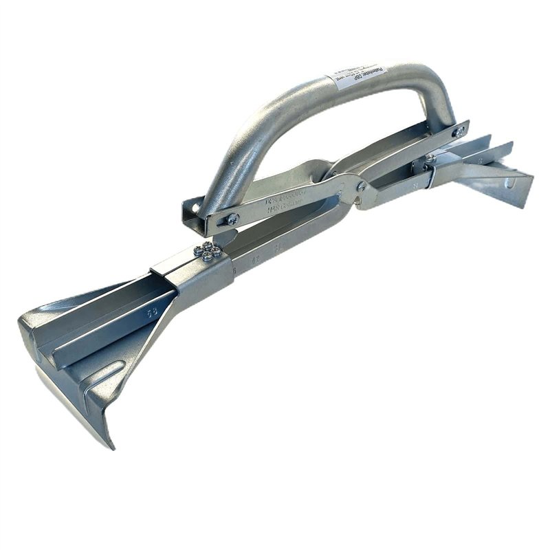 Haromac 7180060 Profi Porte-Plaque Réglable, Argent, 40-60 cm